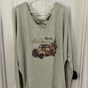 Truck Merry Christmas Top